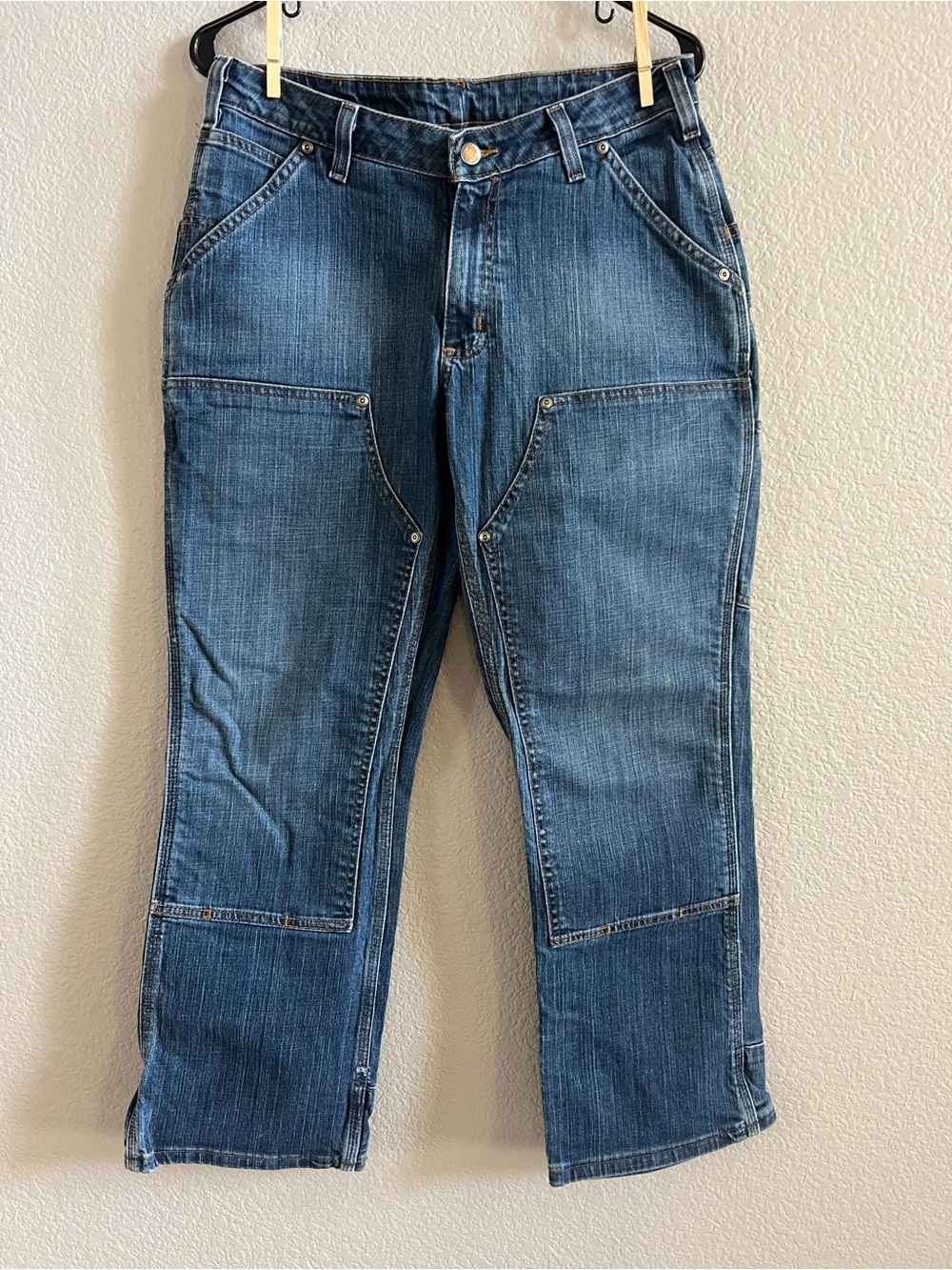 Carhartt Vintage 2007 Women’s Double Knee Denim Work Jeans Size 10x28